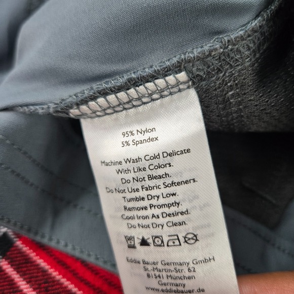 Eddie Bauer Women Pants 12 Gray Straight High Rise Nylon Hiking 31 in Inseam - Picture 10 of 10